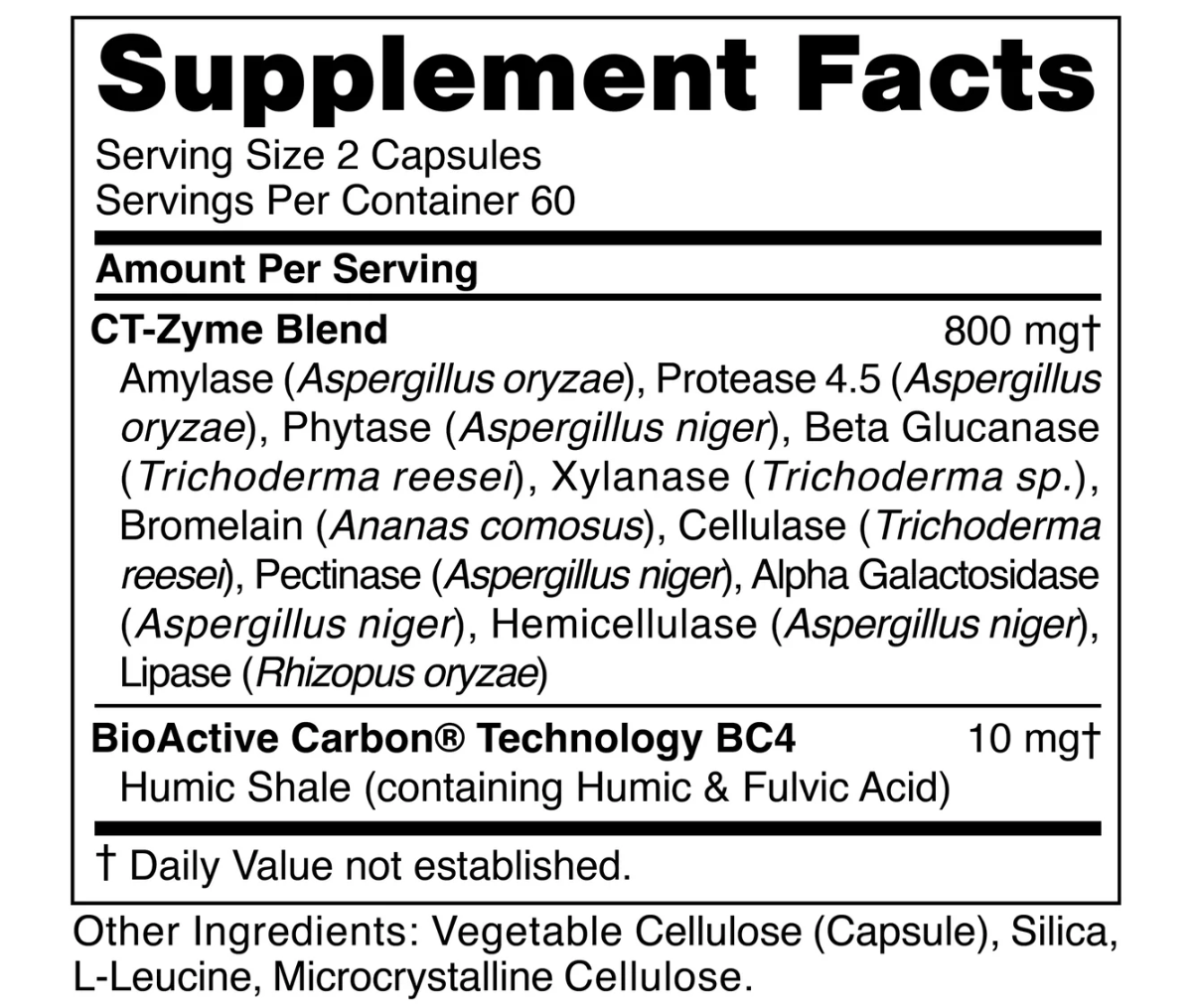 CellCore CT-Zyme - 120 Capsules