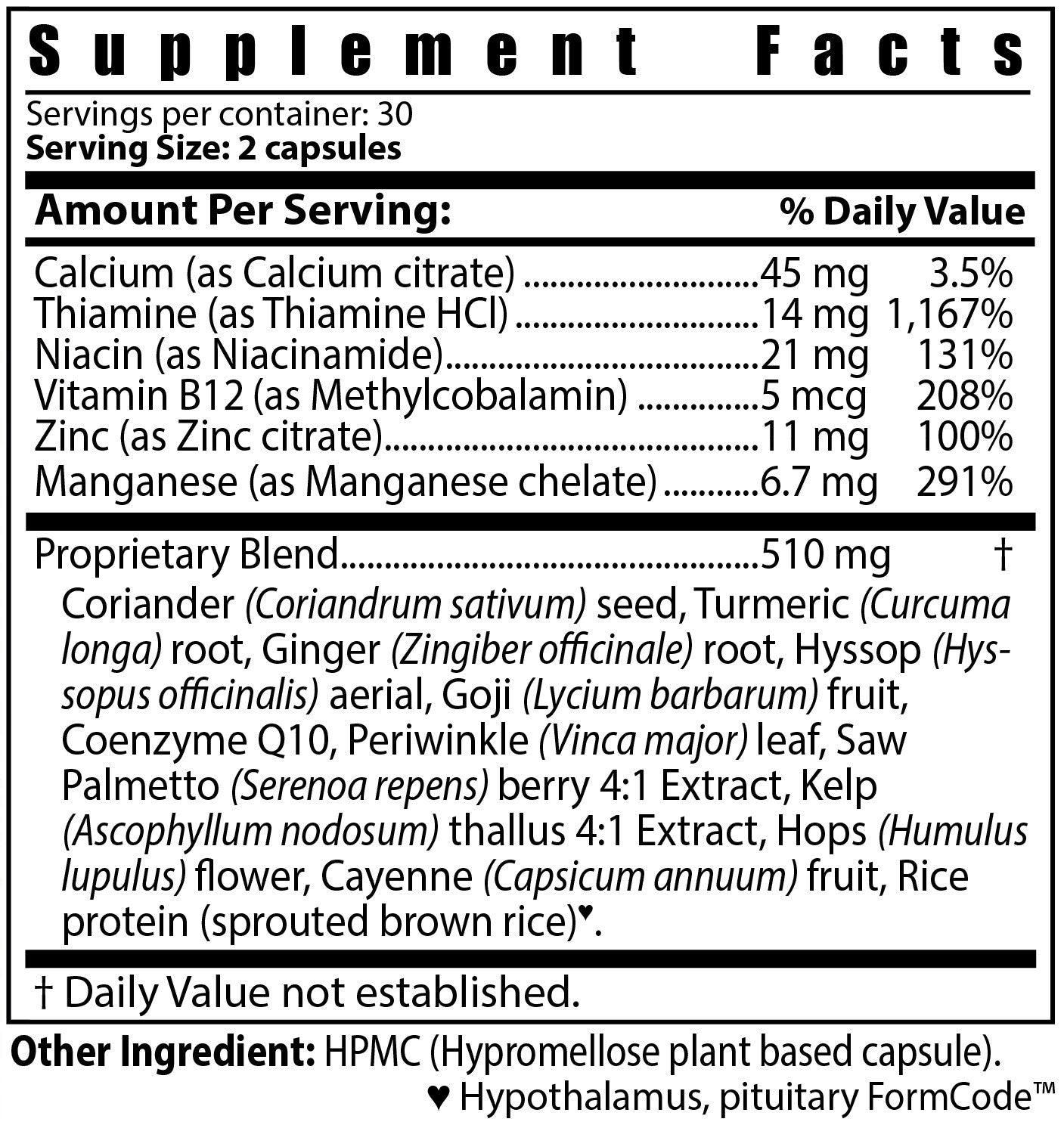 Inno-Vita Hypo-Thala™ - Chronobiology / Neurohormones