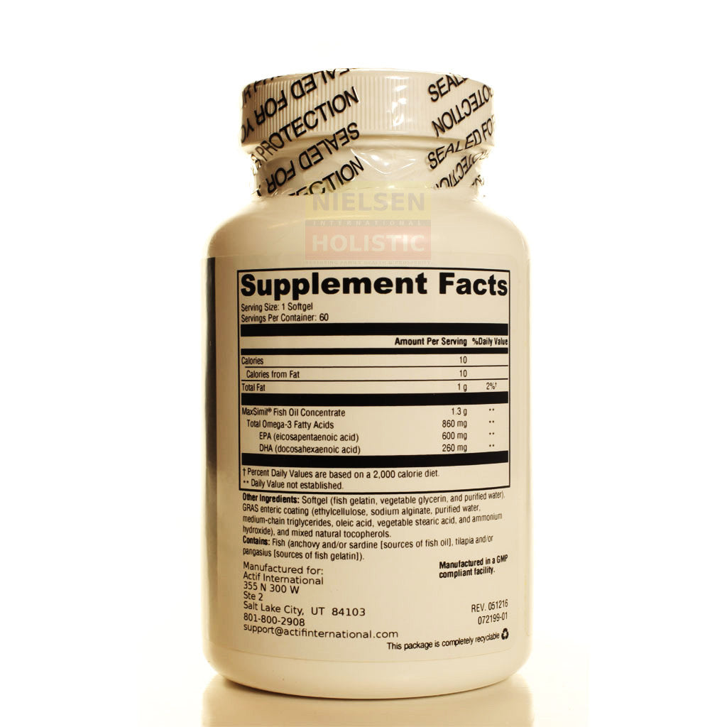 Actíf International® Omega Royale 860 EC™ - 60 Softgels - Patented Formula