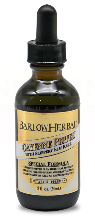 Barlow Herbal Cayenne Pepper with Slippery Elm Bark (2 fl oz)