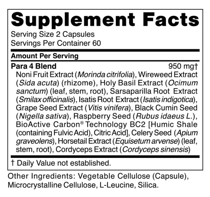 CellCore Para 4 - 120 Capsules