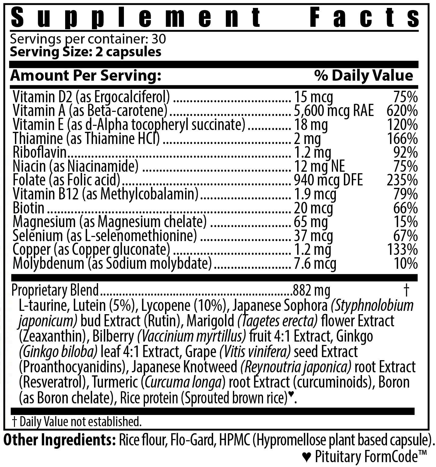 Inno-Vita Oku-Vis™ -- 60 veggie capsules - Vision / Perception