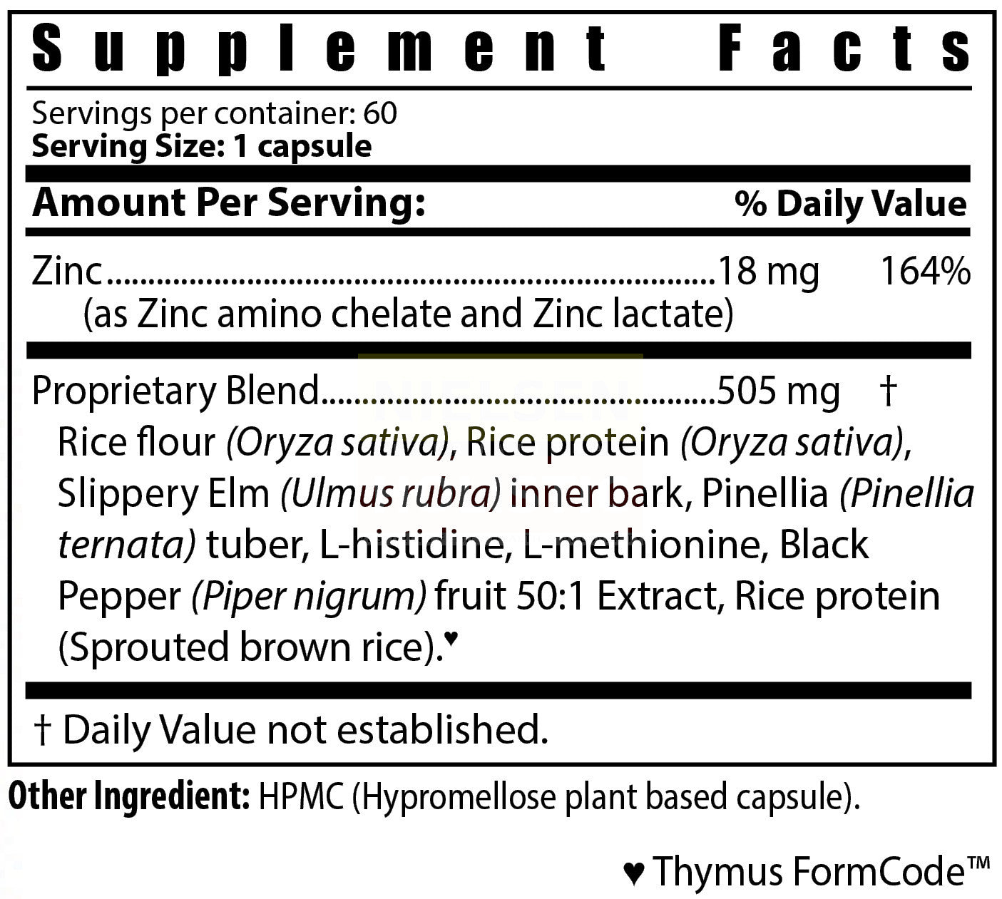 Inno-Vita Zn-Comp™ -- 60 veggie capsules - Immune Enhancer